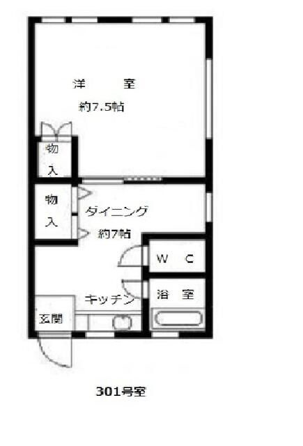 錦町フジビルの間取り