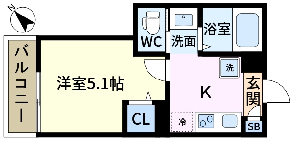 MELDIA新小岩Ⅳの間取り