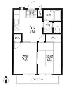 【間取り】 | くるみハイツ２