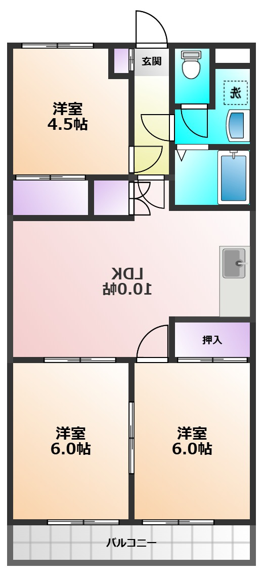 エンゼルハイムⅡの間取り