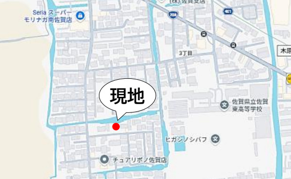 佐賀市新郷本町1期3区画 1号棟の地図