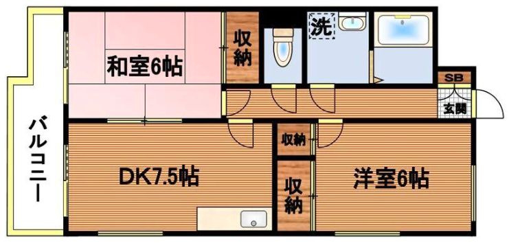 ビラクレールの間取り