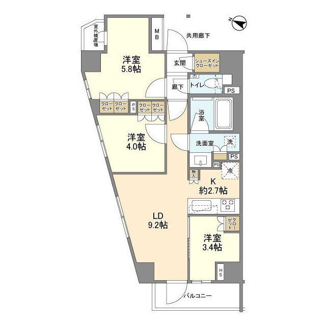 ＡＣＯＬＴ碑文谷ＲＥＳＩＤＥＮＣＥの間取り