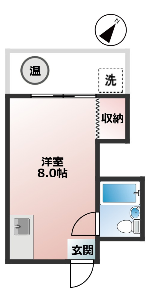 マンションメナハウス　駅近　高層階　防犯カメラの間取り