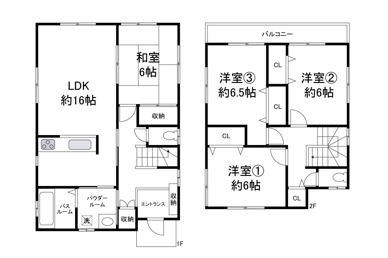 岸和田市門前町2丁目の間取り|現状でのお引渡し。定額リフォームパック（オプション）利用可。詳細はお問合せください。