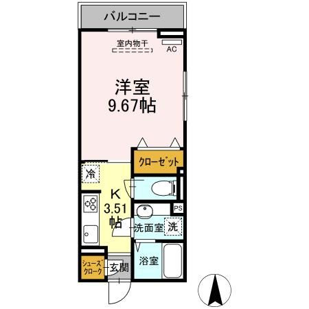 アヴァンス中村南の間取り
