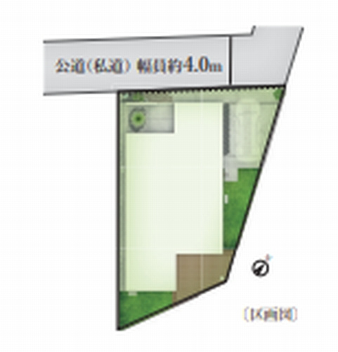 【仲介手数料０円】藤沢市鵠沼海岸2丁目Ⅱ　新築一戸建ての区画図|【仲介手数料０円】藤沢市鵠沼海岸2丁目Ⅱ　新築一戸建て