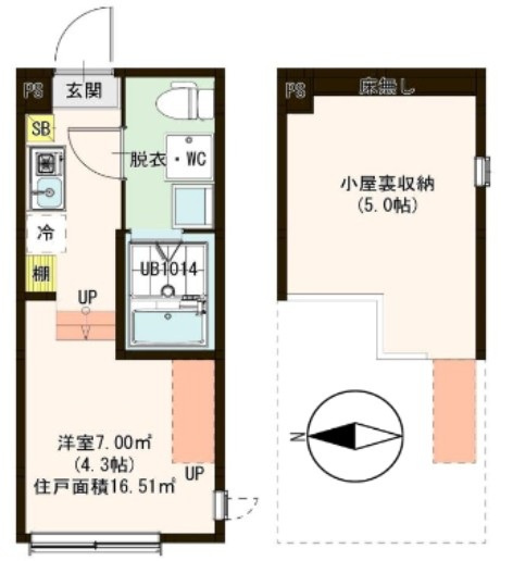 ハーモニーテラス中川Ⅳの間取り