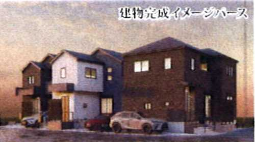 高座郡寒川町一之宮16期　新築戸建全8棟の外観パース
