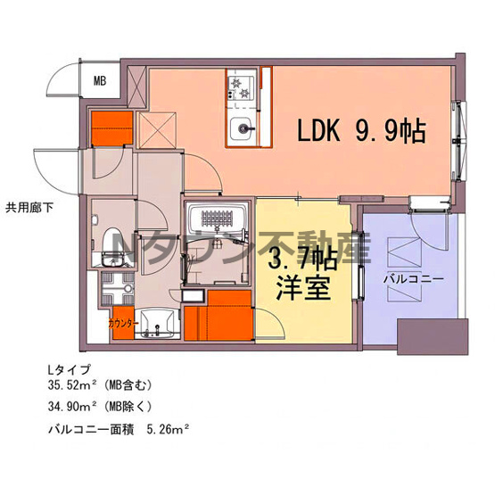 【間取り】 | S-RESIDENCE千種belvia TOWER | 間取りです。