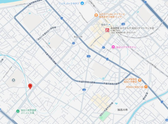加古川市加古川町木村　中古戸建の地図