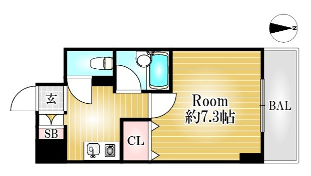 アルパ三宮の間取り