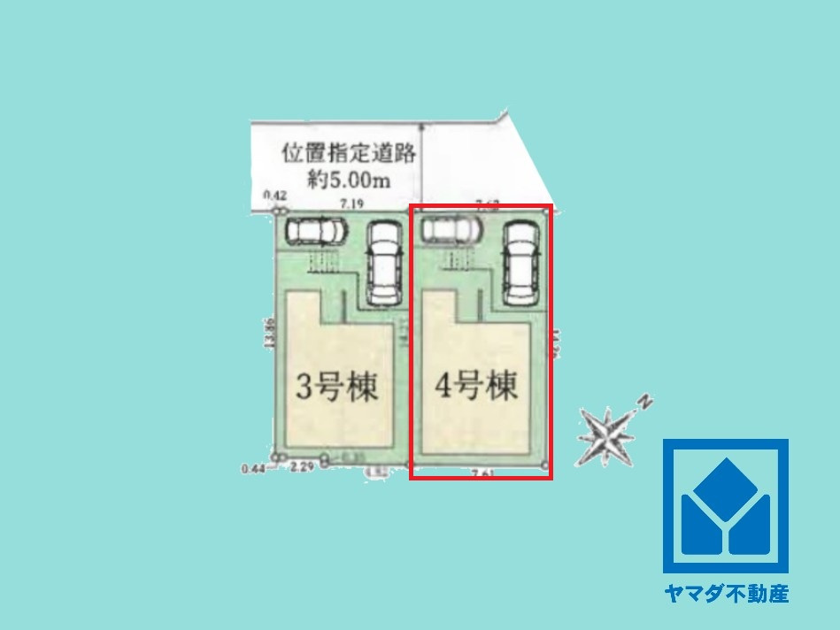 宇治市神明宮東　2期の区画図
