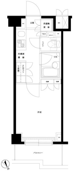 【間取り】 | ルーブル目黒不動前