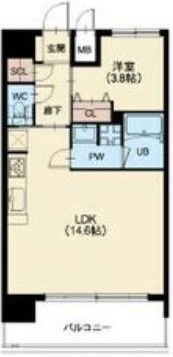 スプランディッド十三本町の間取り