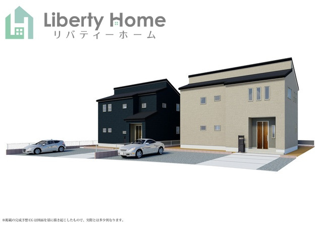 笠間市岩間駅西第4　新築戸建　2号棟の完成予想図