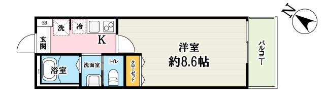 シャルル上福岡の間取り