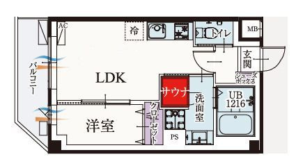 b’CASA新小岩の間取り|間取りです。