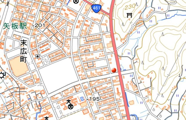 矢板市一棟アパートの地図