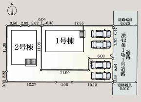 小山市西城南5丁目　第7　2号棟の区画図