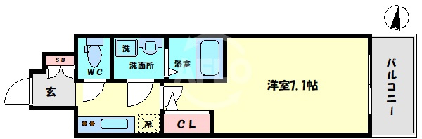 S-FORT大正リヴィエールの間取り|S-FORT大正リヴィエール　間取り