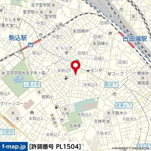 ガーラ文京本駒込の地図