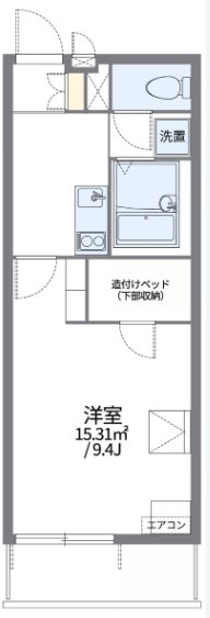 レオパレスみらい平の間取り