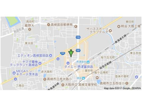 協同レジデンス摂津富田の地図
