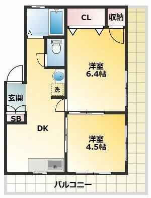 コーポ塚田の間取り