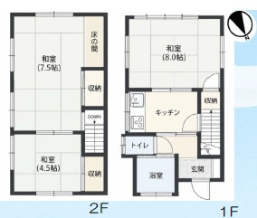 【間取り】 | 中古戸建／ふじみ野市西鶴ケ岡２丁目