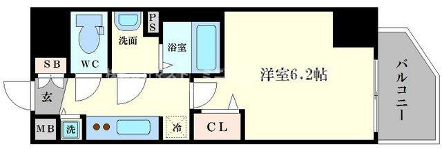 プレサンス北堀江の間取り