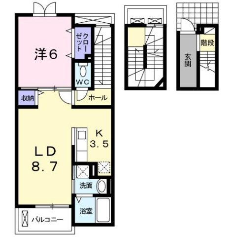 【間取り】 | サチレジデンス | 内覧やご質問は是非エイブル宇都宮東店へご連絡くださいませ！TEL028-614-3103