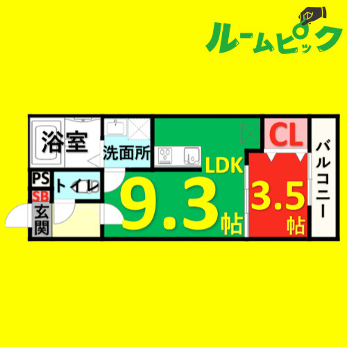 KBY　Futase(ケービーワイフタセ)　名古屋市賃貸　仲介手数料無料の間取り