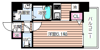 【間取り】 | ワールドアイ大阪ベイサイドCREST TAPP