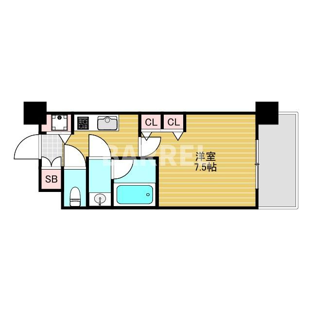 CITY　SPIRE西中島の間取り