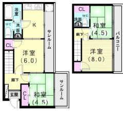 伊川谷町潤和の間取り