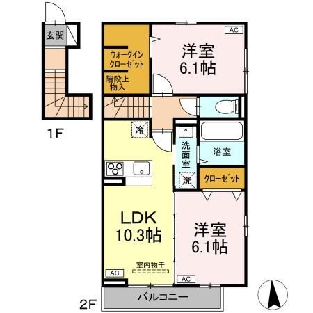 ガーネット　Ⅱの間取り