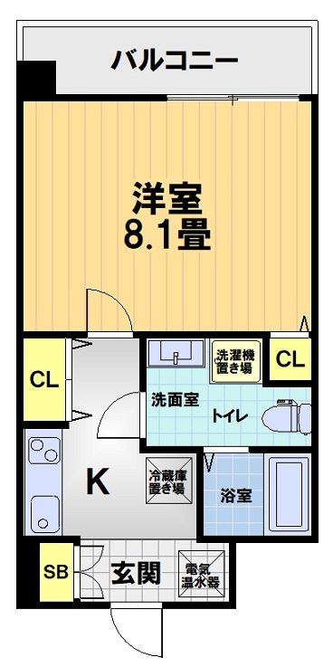 フォース二条城東の間取り