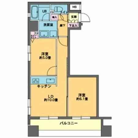 カスタリア人形町の間取り|間取りです。