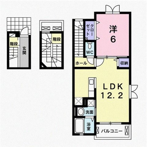 夢野ハイツの間取り