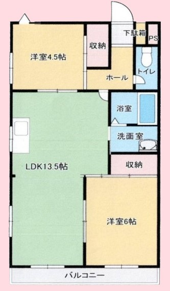 オリエントハイツAの間取り