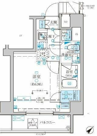 ベルシード横濱新町の間取り