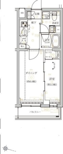 ベルシード野毛山公園の間取り