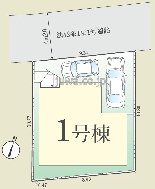 【新築分譲住宅】富士見市関沢2期の区画図