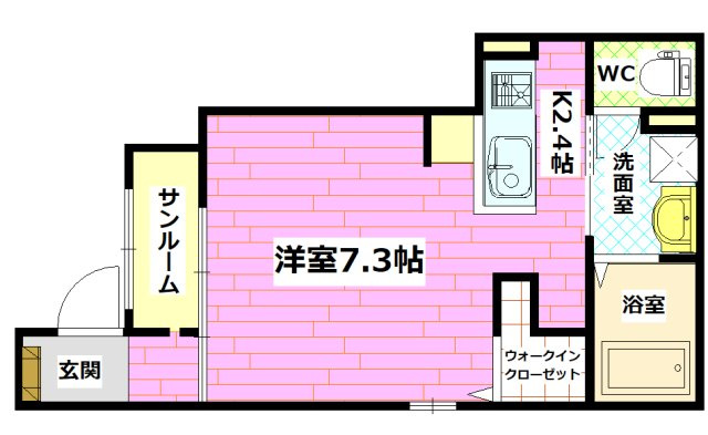 シャンス　アンの間取り
