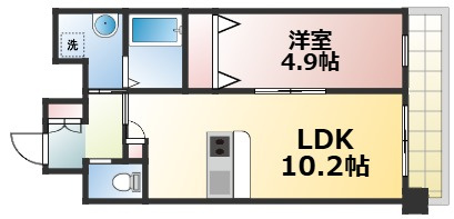 【間取り】 | シャルールメゾン桃谷　仲介手数料無料