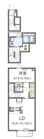 クレイノＫＥＥＰ　ＮＥＸＴⅠの間取り|代表的な間取のため実際の間取とは異なる場合があります