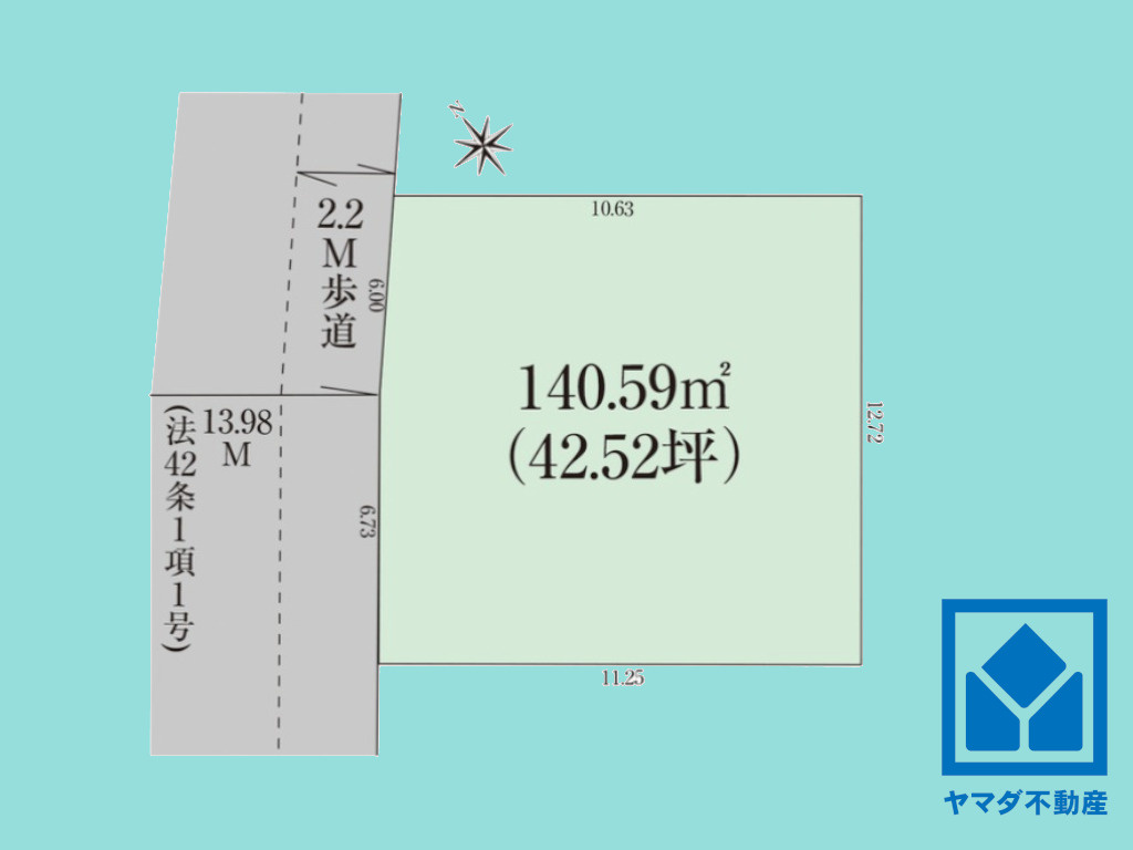 八幡市美濃山御幸の区画図