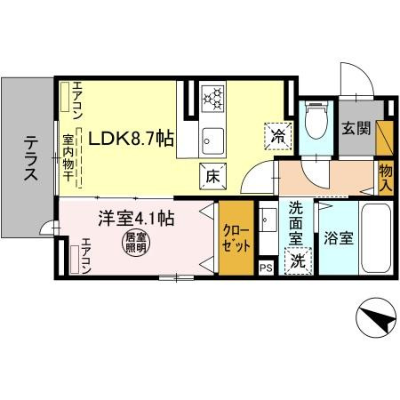 【間取り】 | D-ROOM末広2丁目
