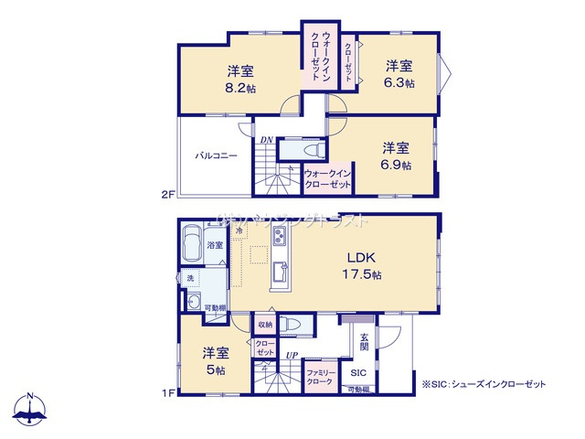 仲介手数料無料　KIS所沢市上安松17期・新築全2棟